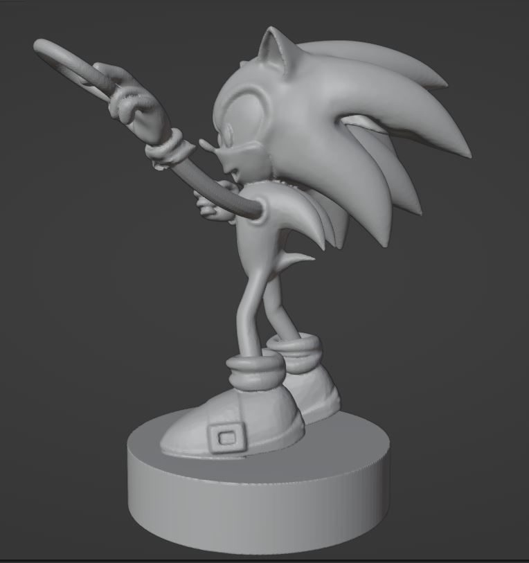Sonic - 02 3D print model_2