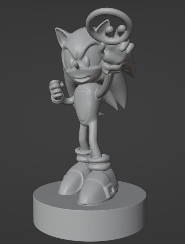 Sonic - 02 3D print model_1