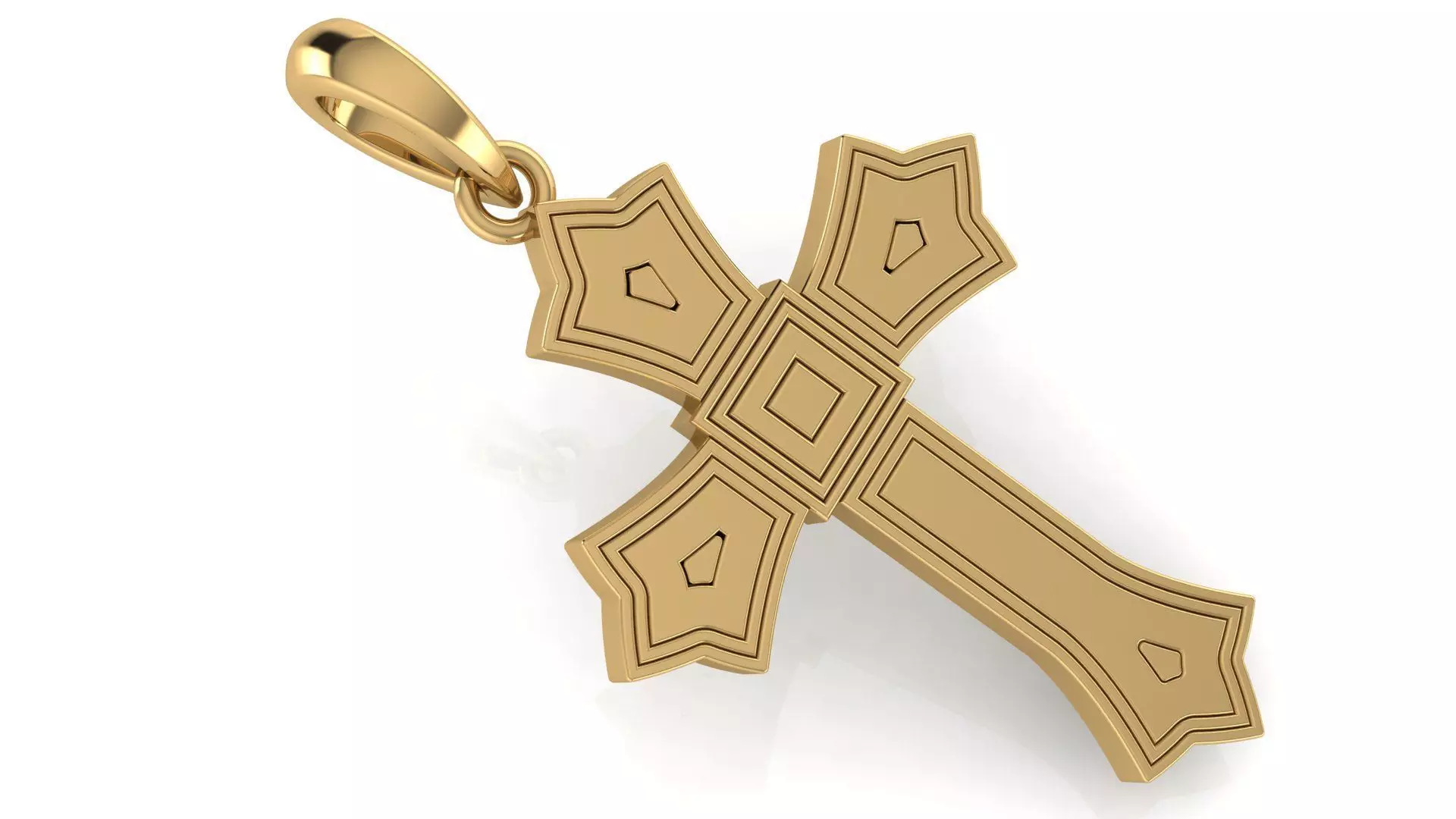CROSS PENDANT CR140 3D print model_0
