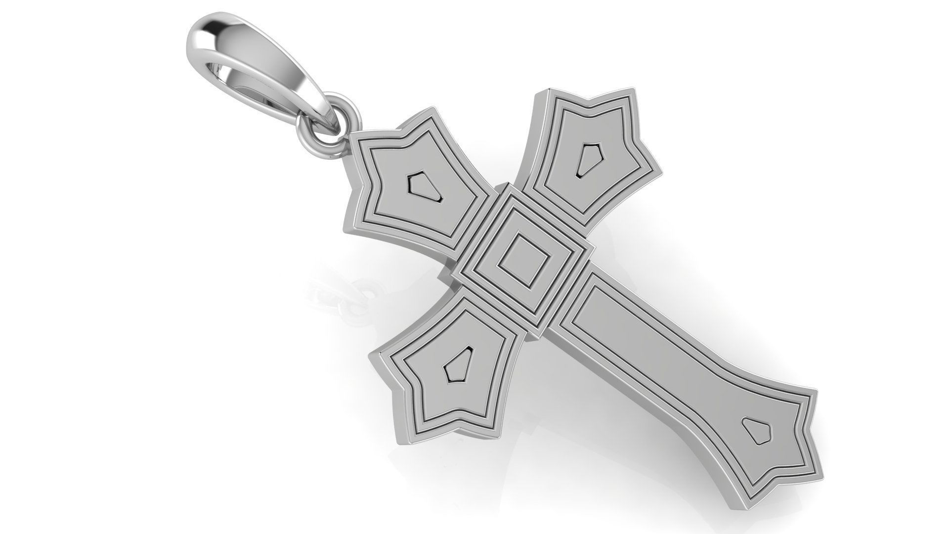 CROSS PENDANT CR140 3D print model_1