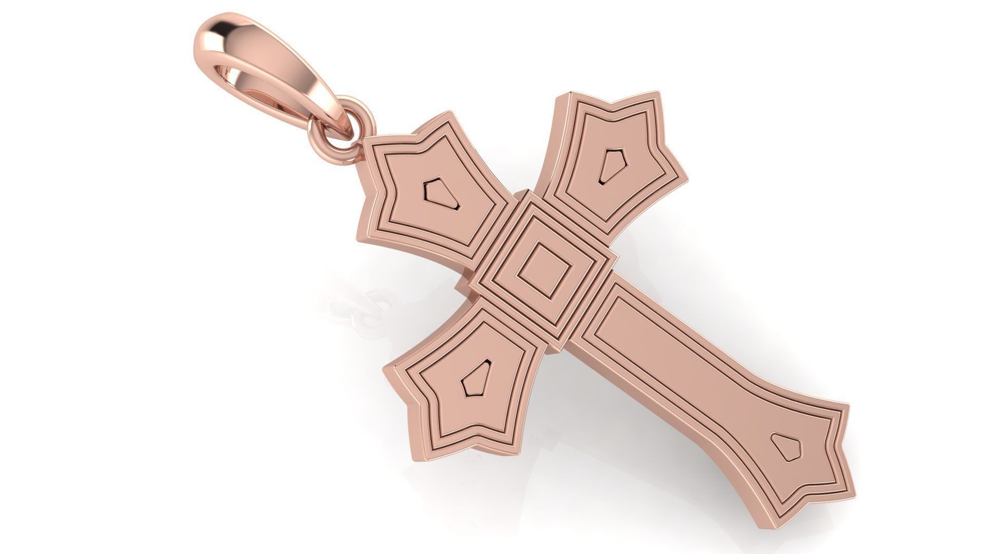 CROSS PENDANT CR140 3D print model_2