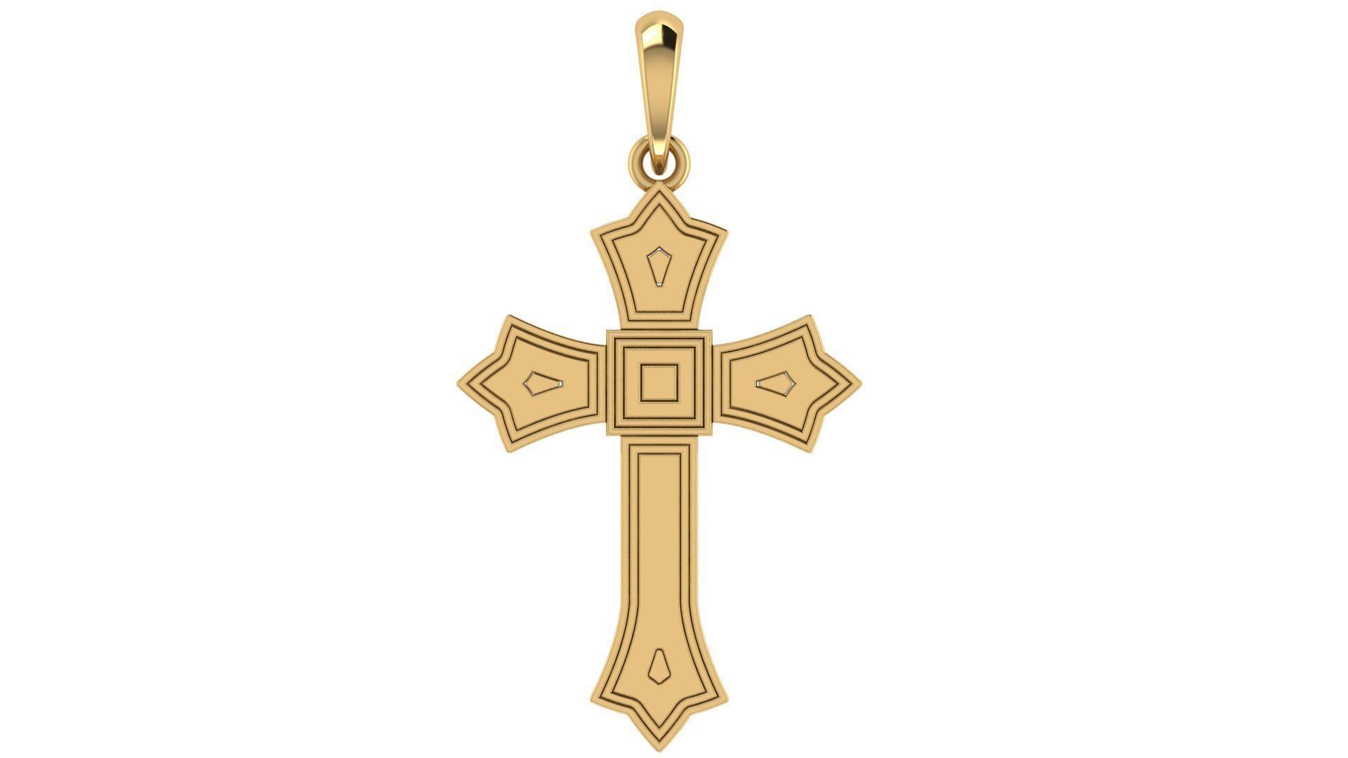 CROSS PENDANT CR140 3D print model_5