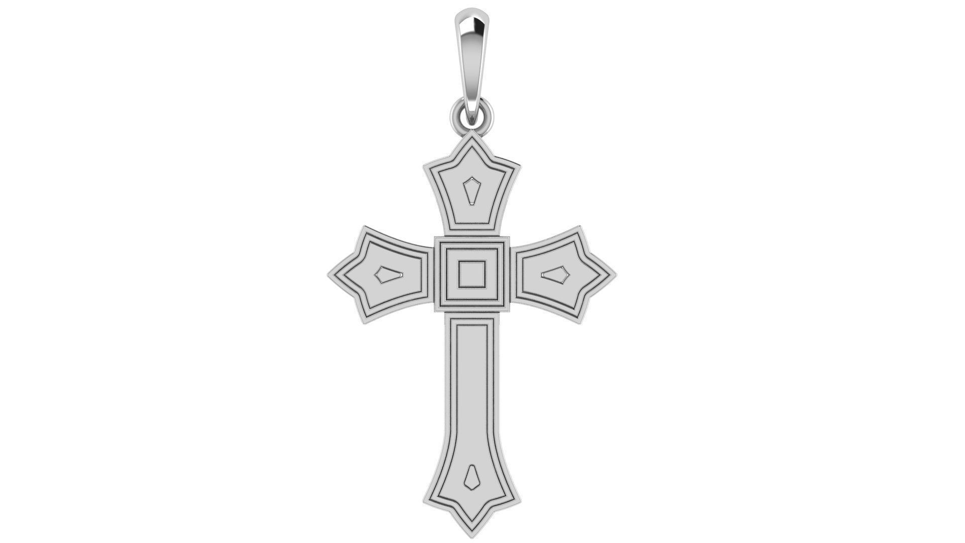CROSS PENDANT CR140 3D print model_4