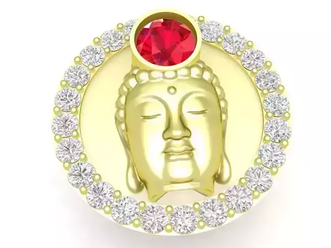 fengshui lucky buddha ring 3340 3D print model