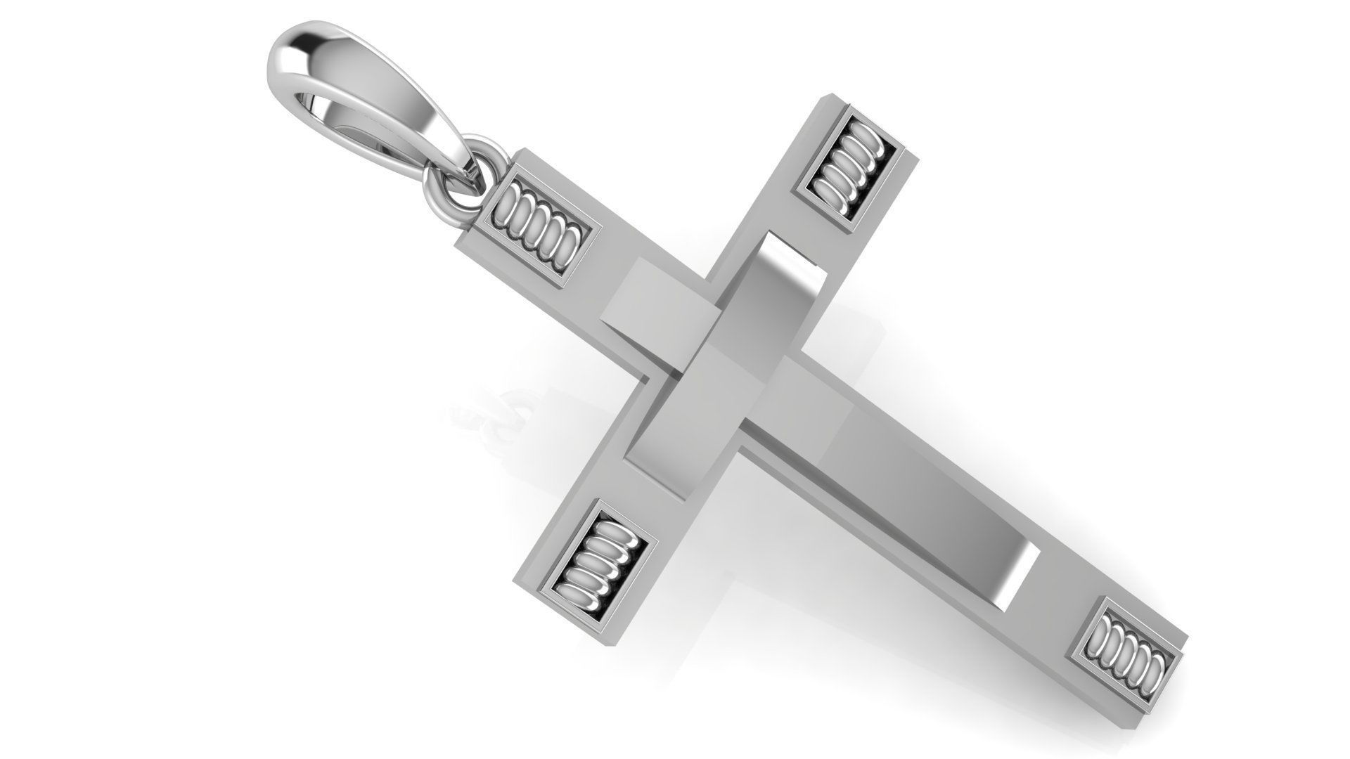 CROSS PENDANT CR142 3D print model_1