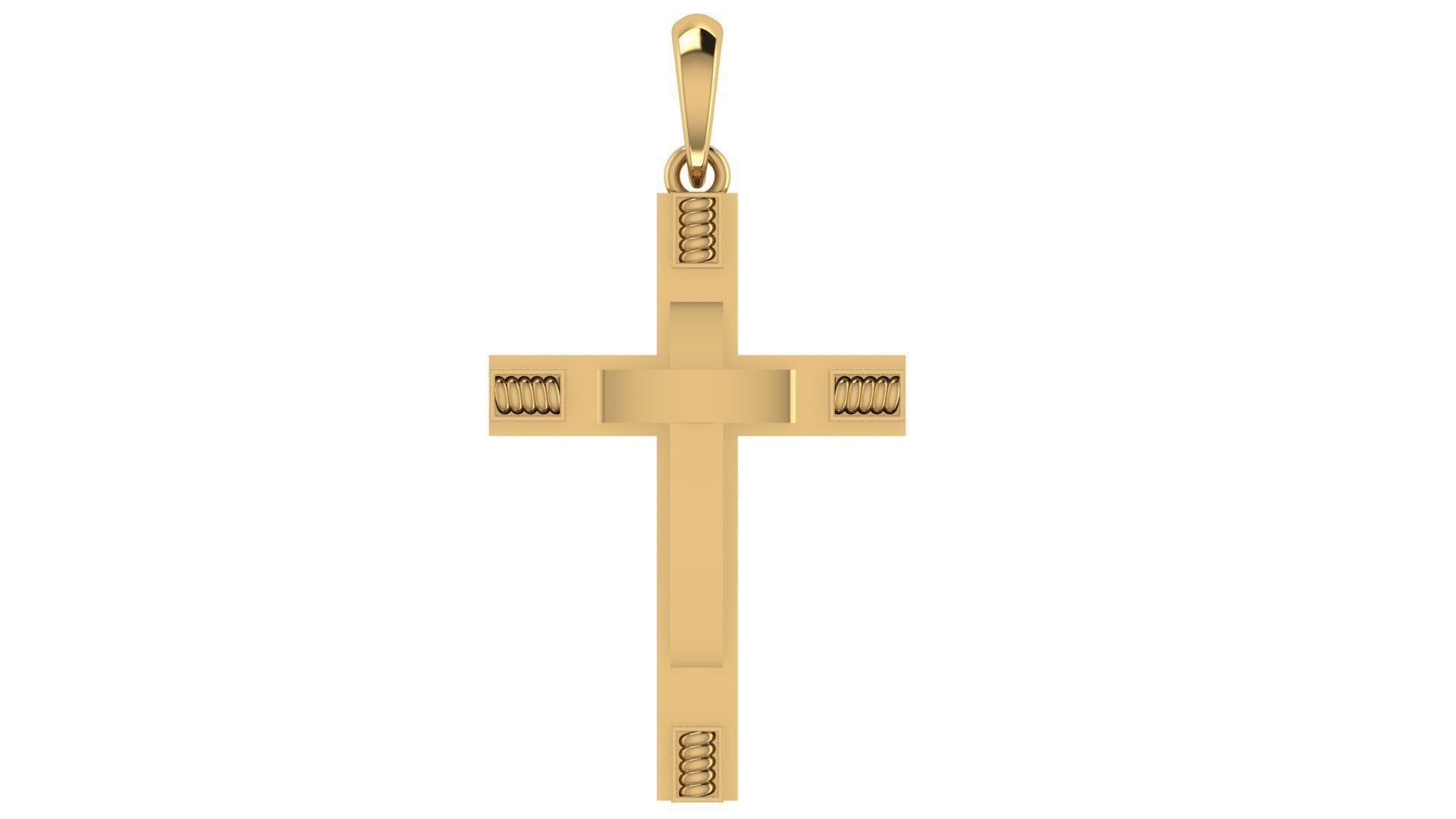 CROSS PENDANT CR142 3D print model_5