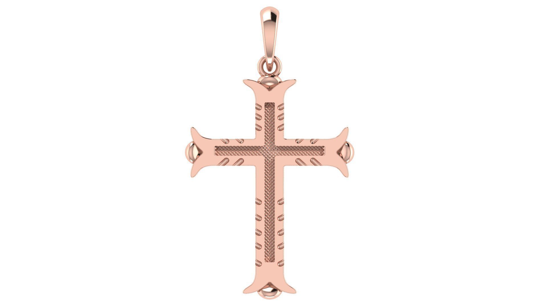 CROSS PENDANT CR143 3D print model_4