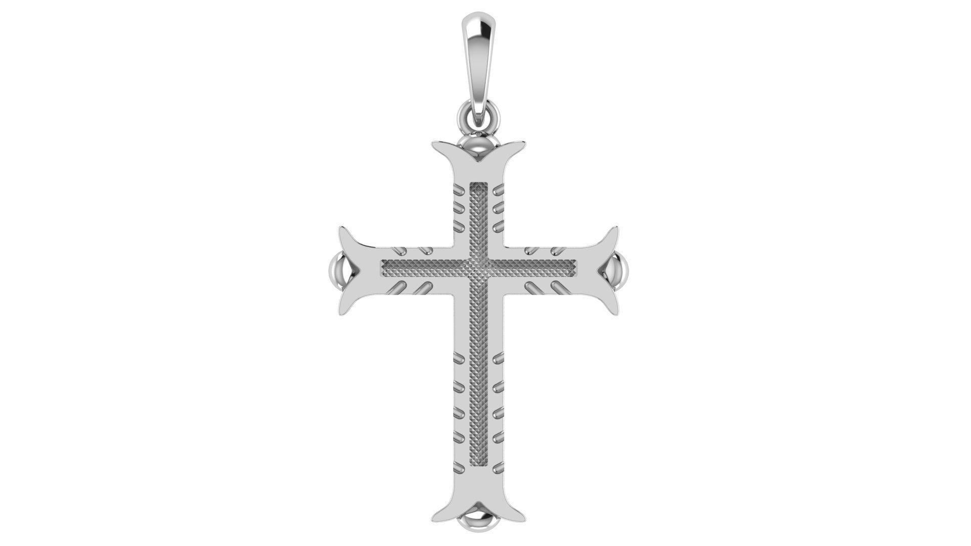 CROSS PENDANT CR143 3D print model_3