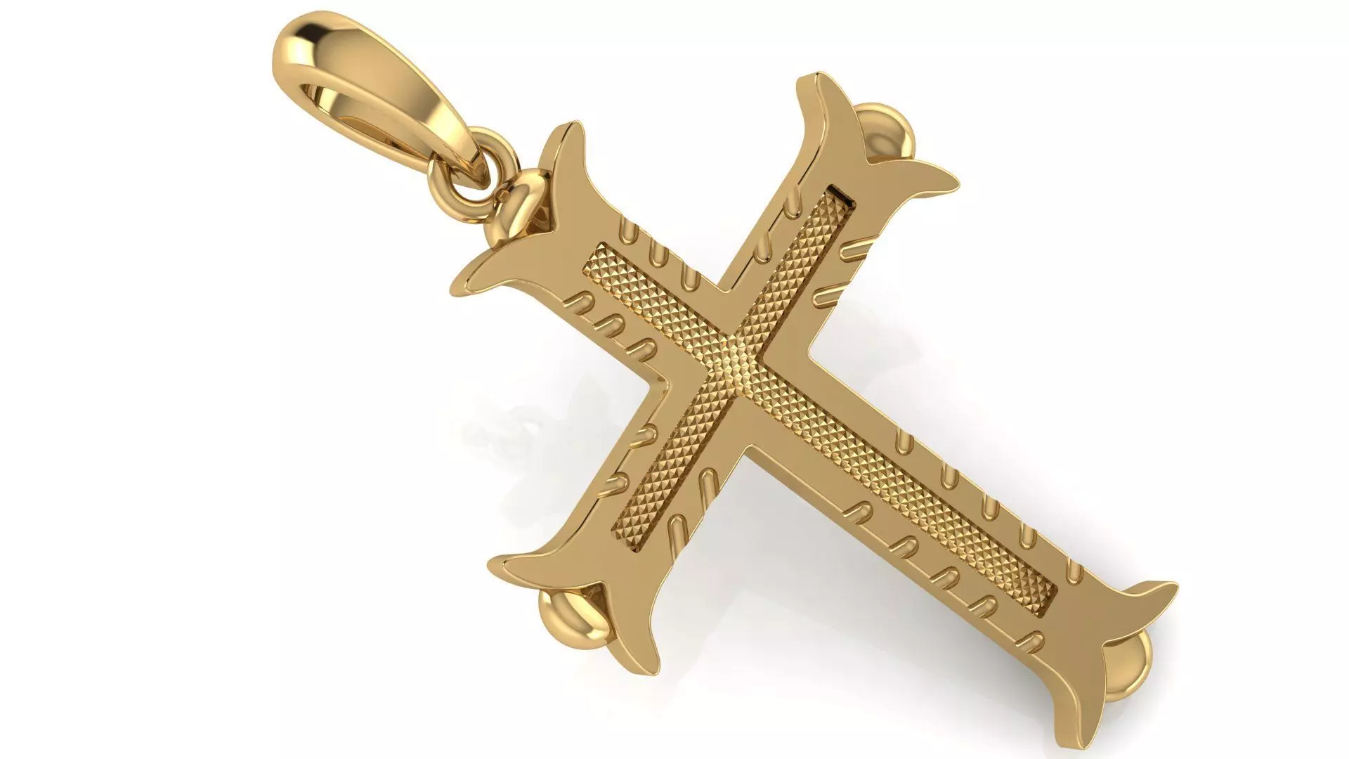 CROSS PENDANT CR143 3D print model_0