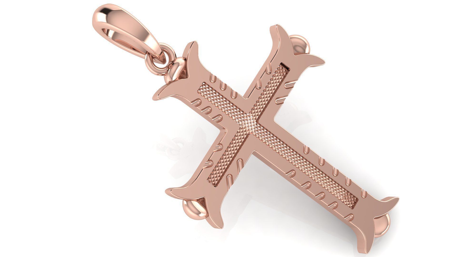 CROSS PENDANT CR143 3D print model_2