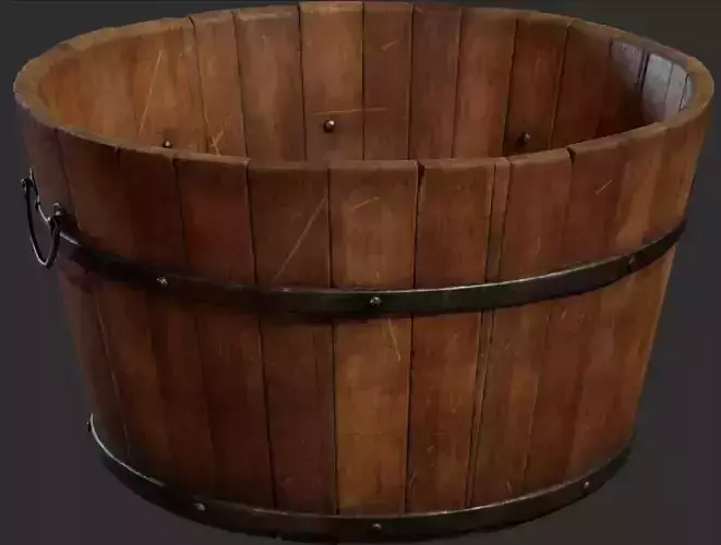 Wooden Bucket Big