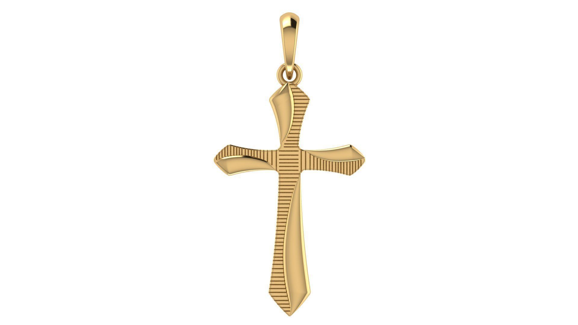 CROSS PENDANT CR144 3D print model_5