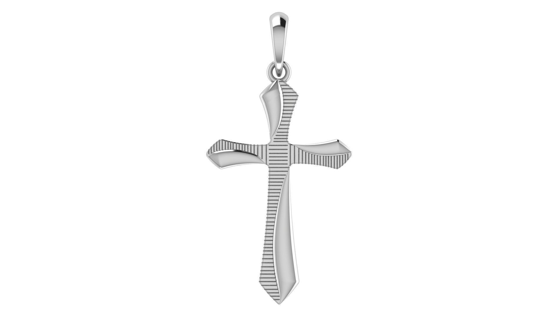CROSS PENDANT CR144 3D print model_4