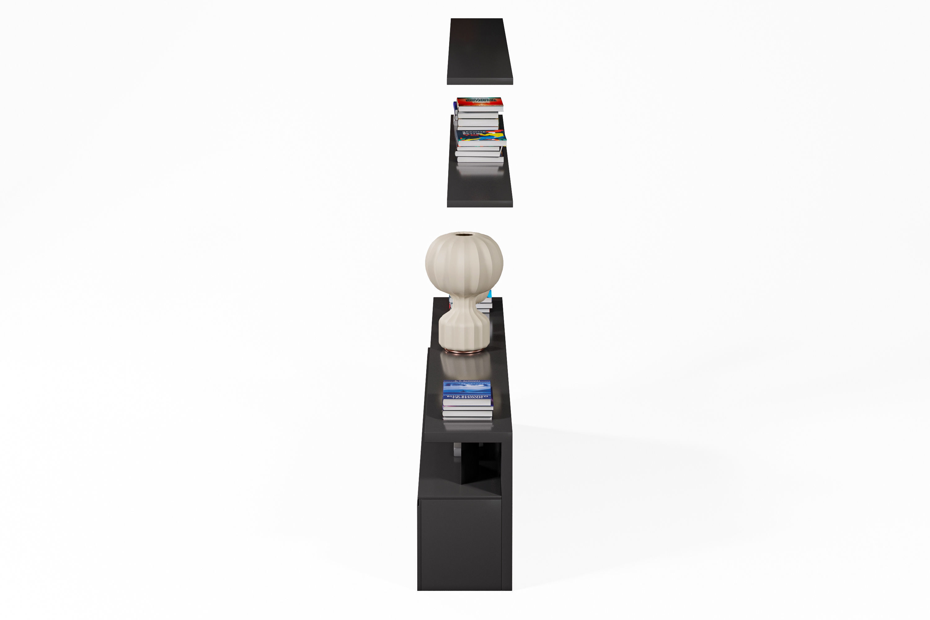 Modern Shelves 3D model_13