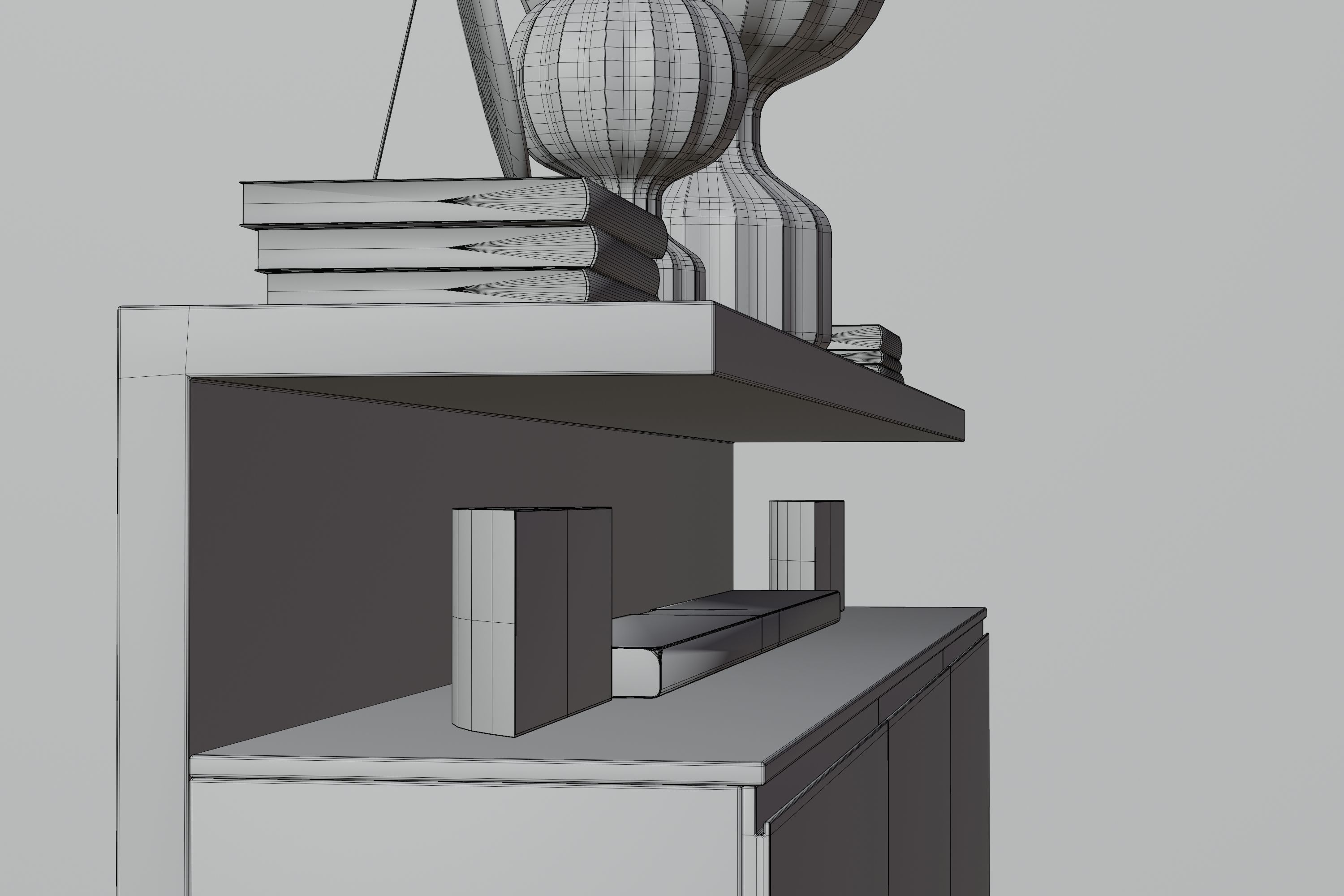 Modern Shelves 3D model_18