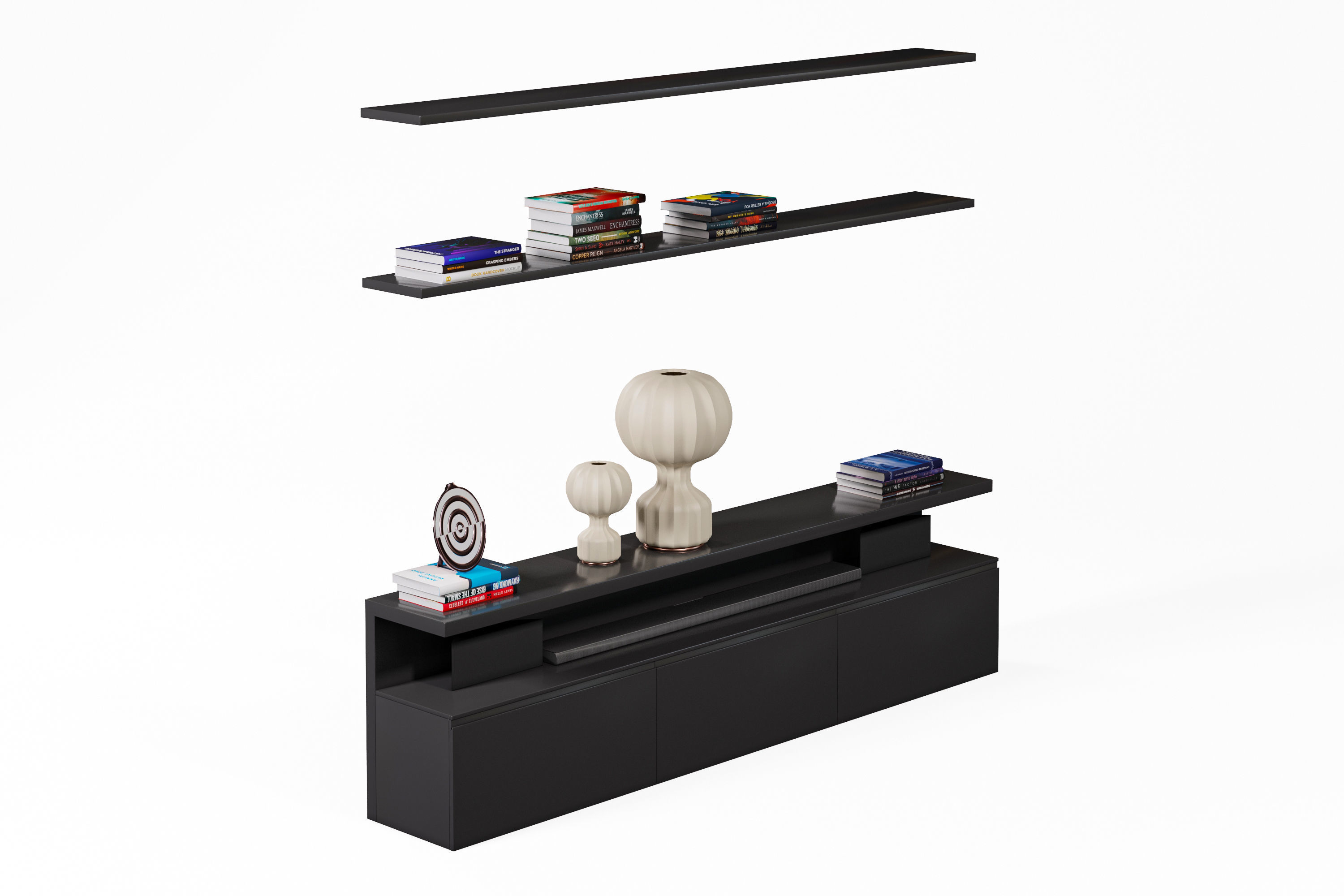 Modern Shelves 3D model_3