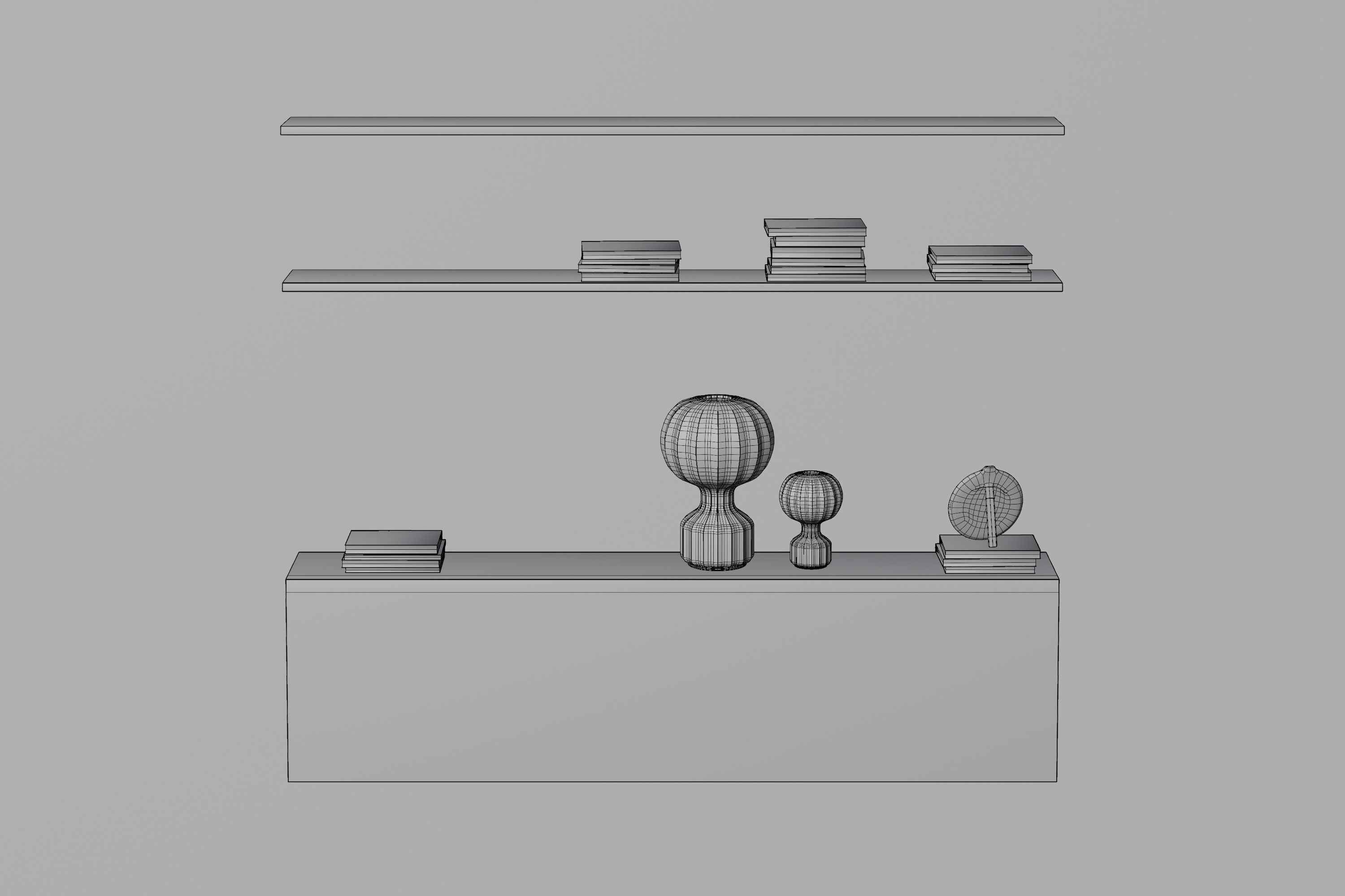 Modern Shelves 3D model_10
