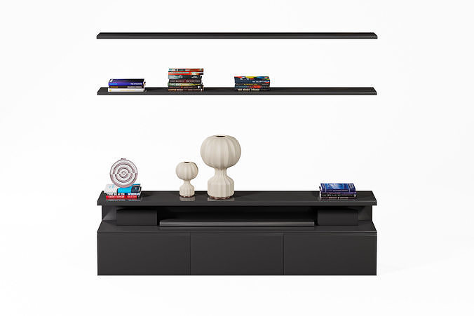 Modern Shelves 3D model