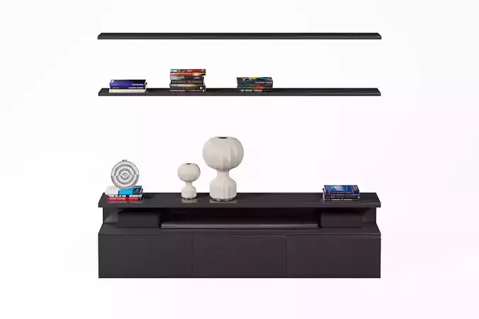 Modern Shelves 3D model
