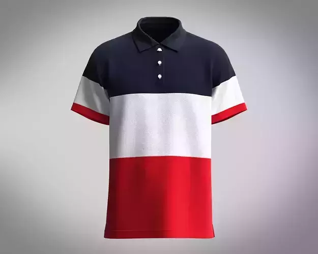 Polo Shirt-Contrast Color