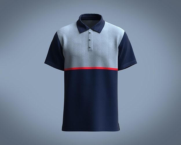 Polo- Cotton Shirt 3D model