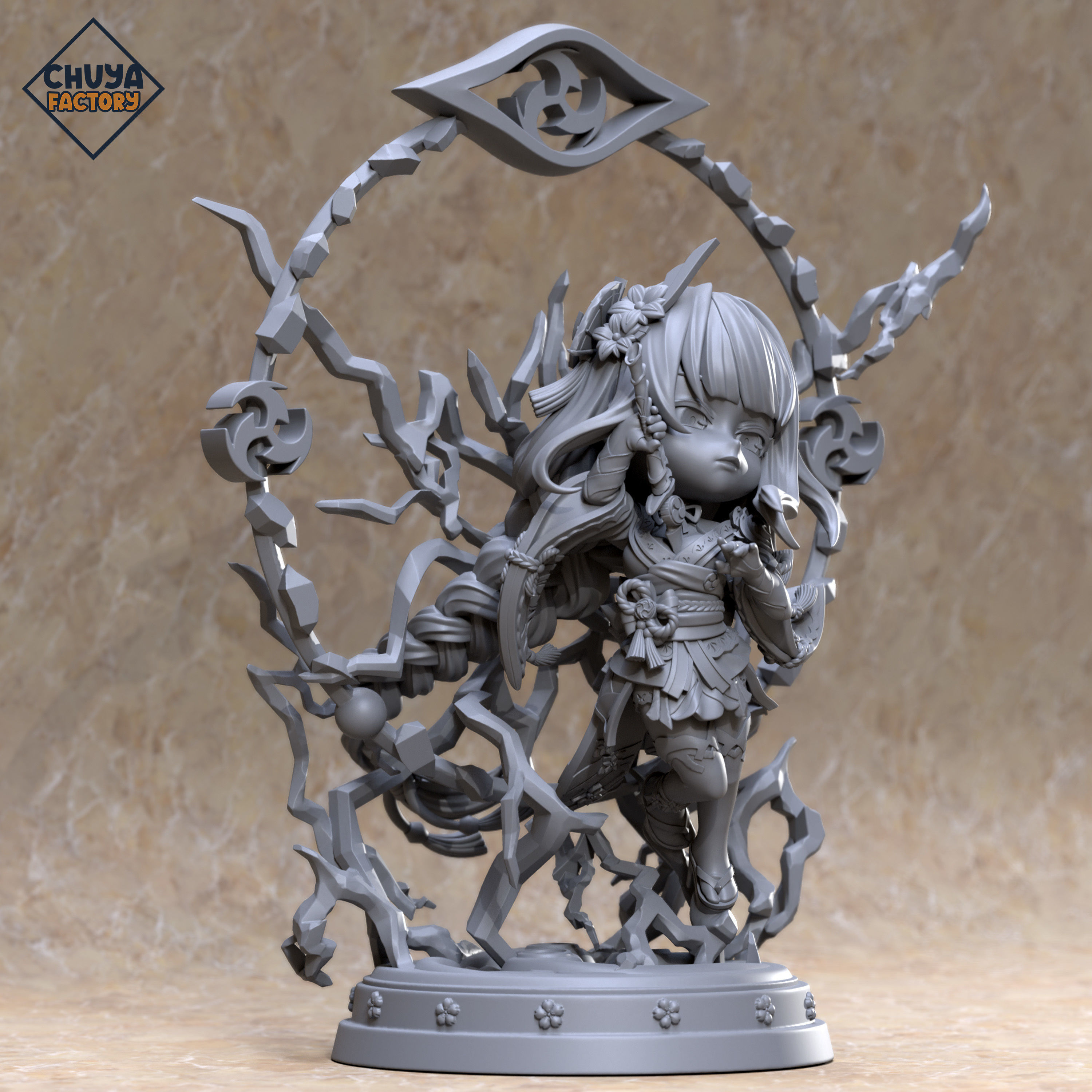 Raiden Shogun CHIBI 3D print model_3