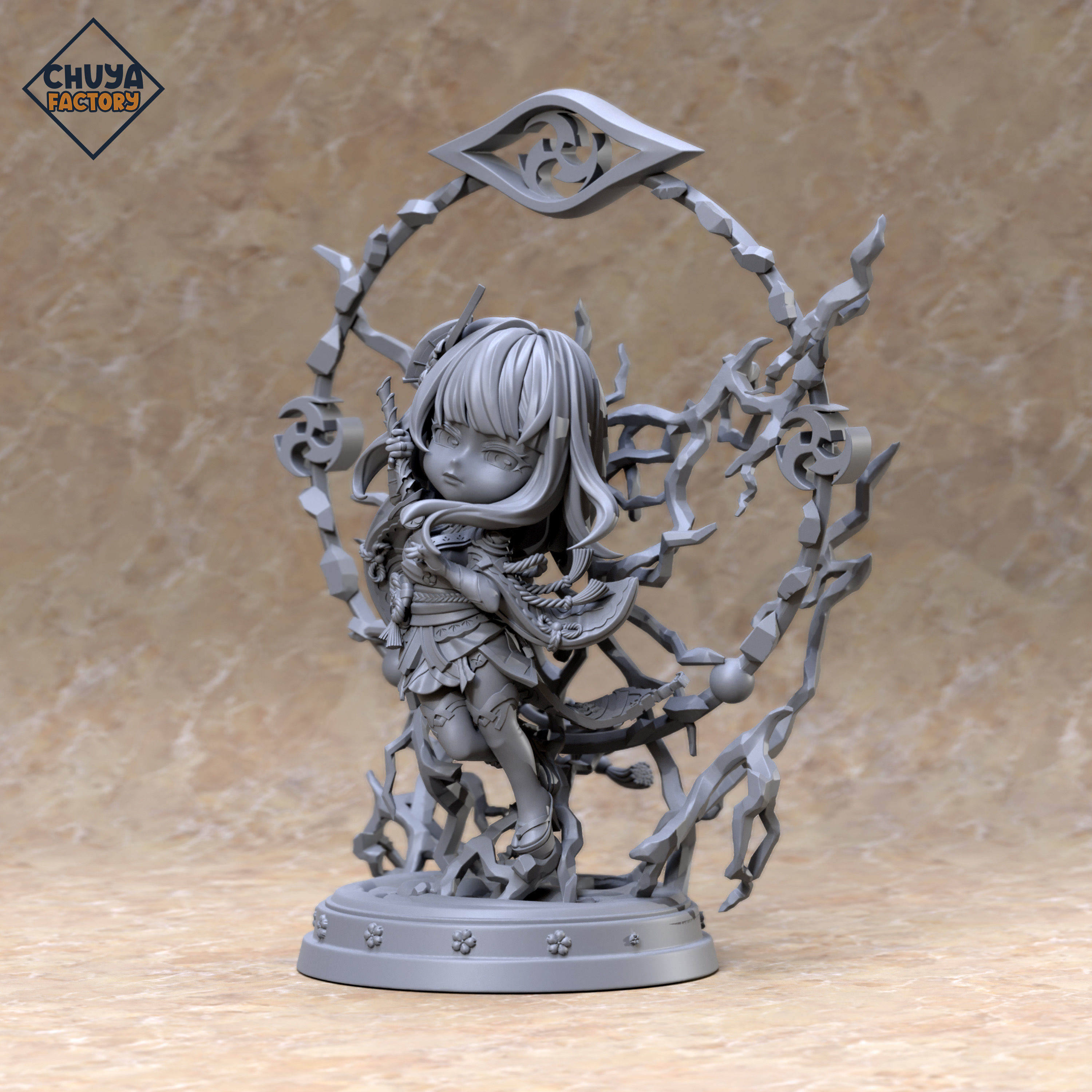 Raiden Shogun CHIBI 3D print model_1