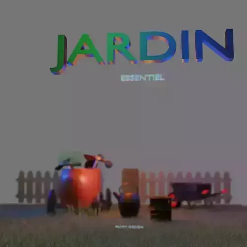 Jardin essentiel  Low-poly 3D model