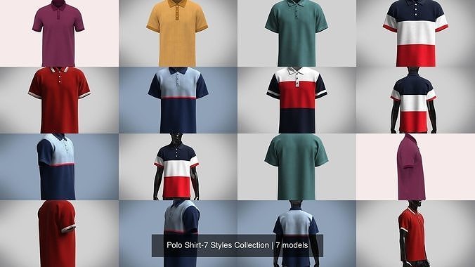 Polo Shirt-7 Styles Collection 
