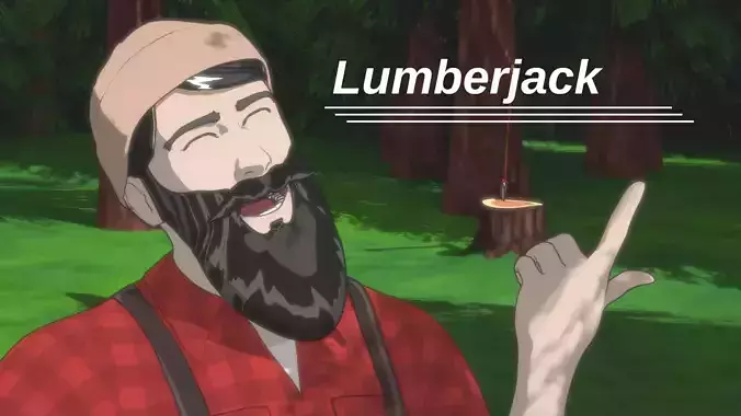 Lumberjack Character 3D model
