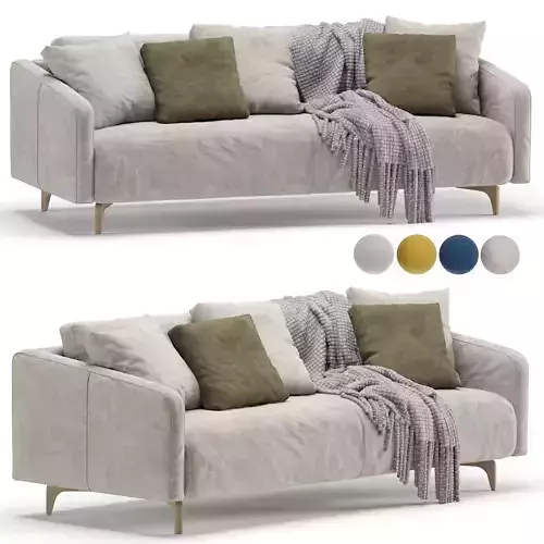 Sofa Ljeri Barhat Beige  3D model