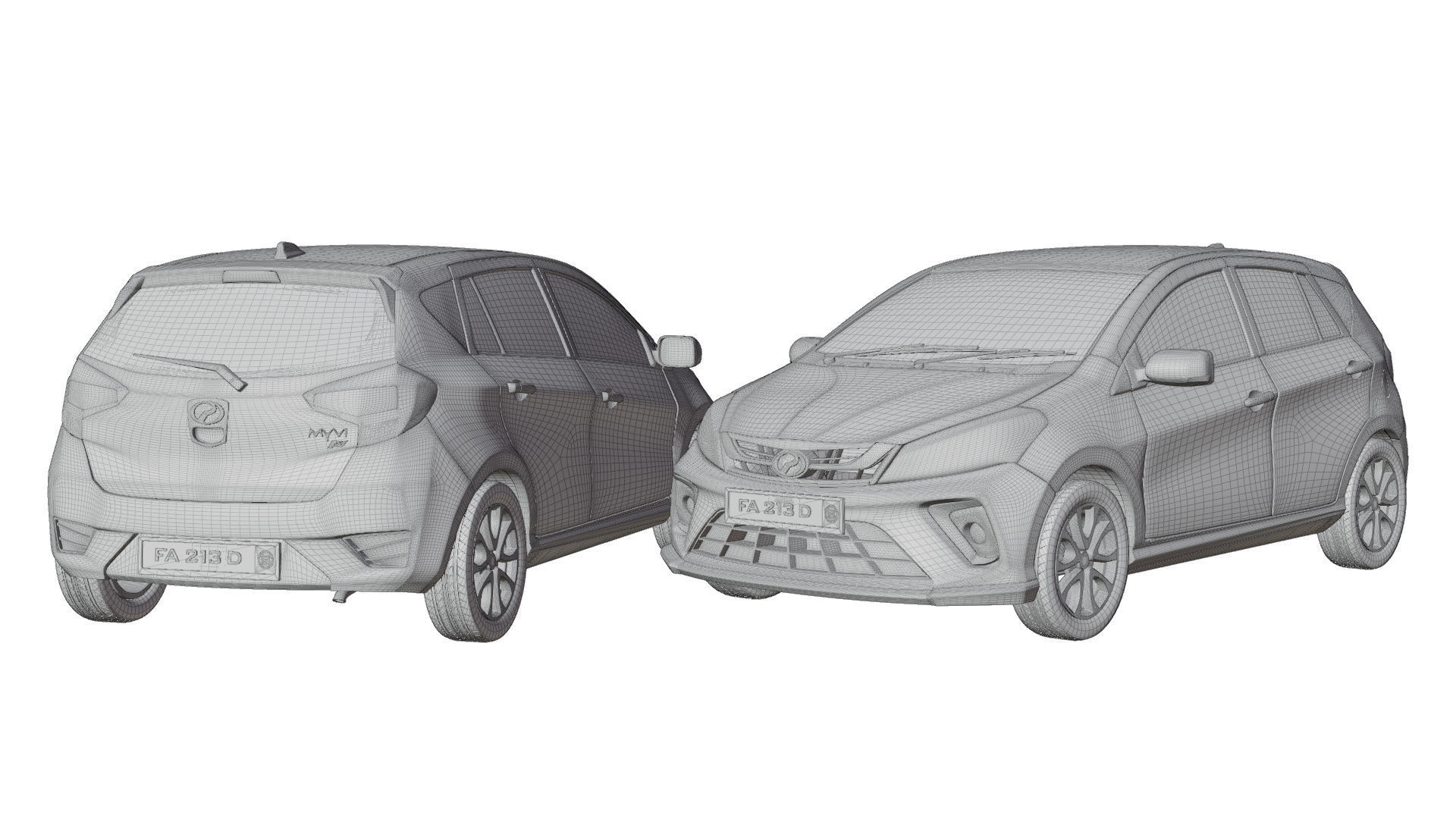 Perodua Myvi G3 3D model_5