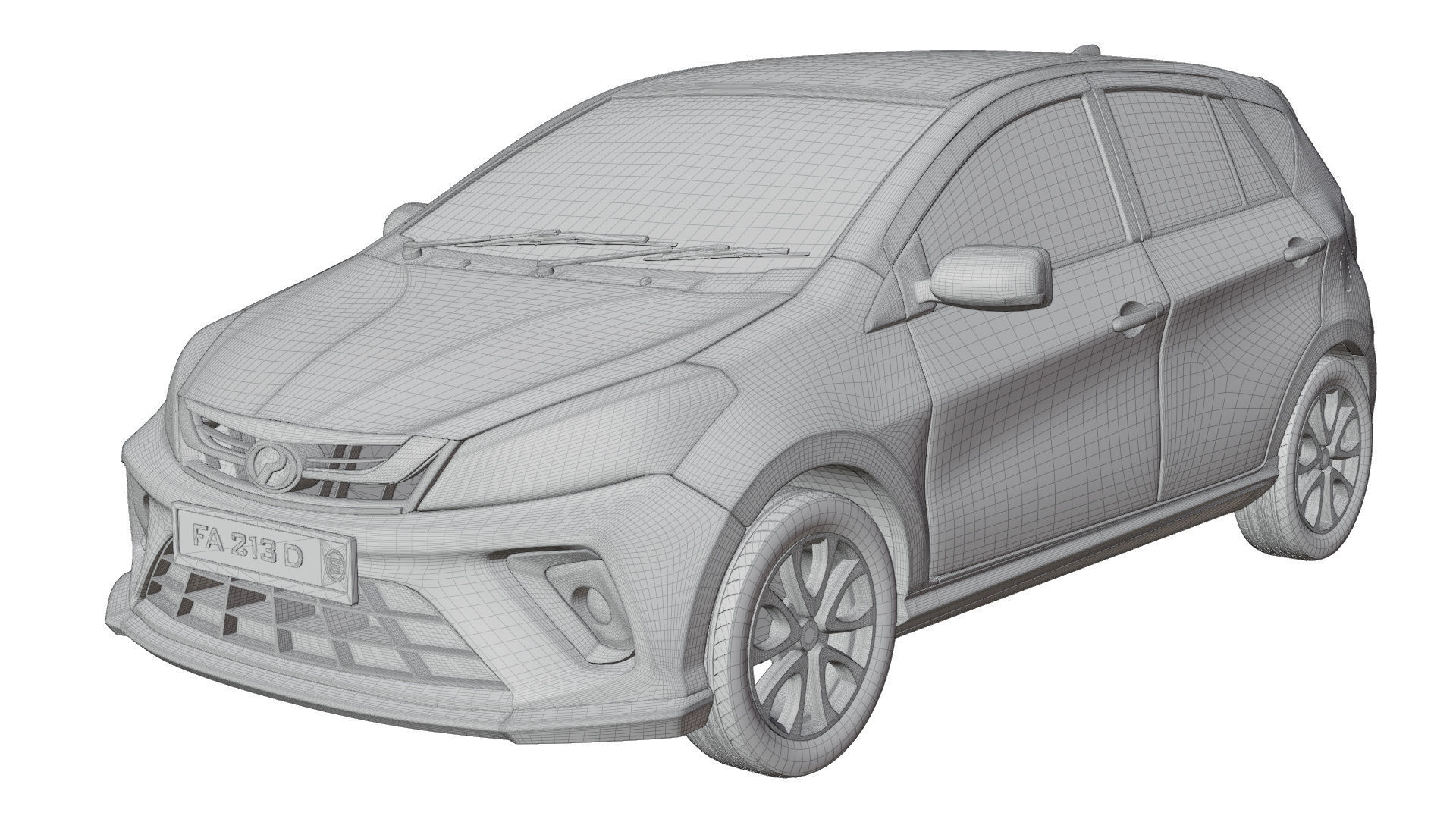 Perodua Myvi G3 3D model_3