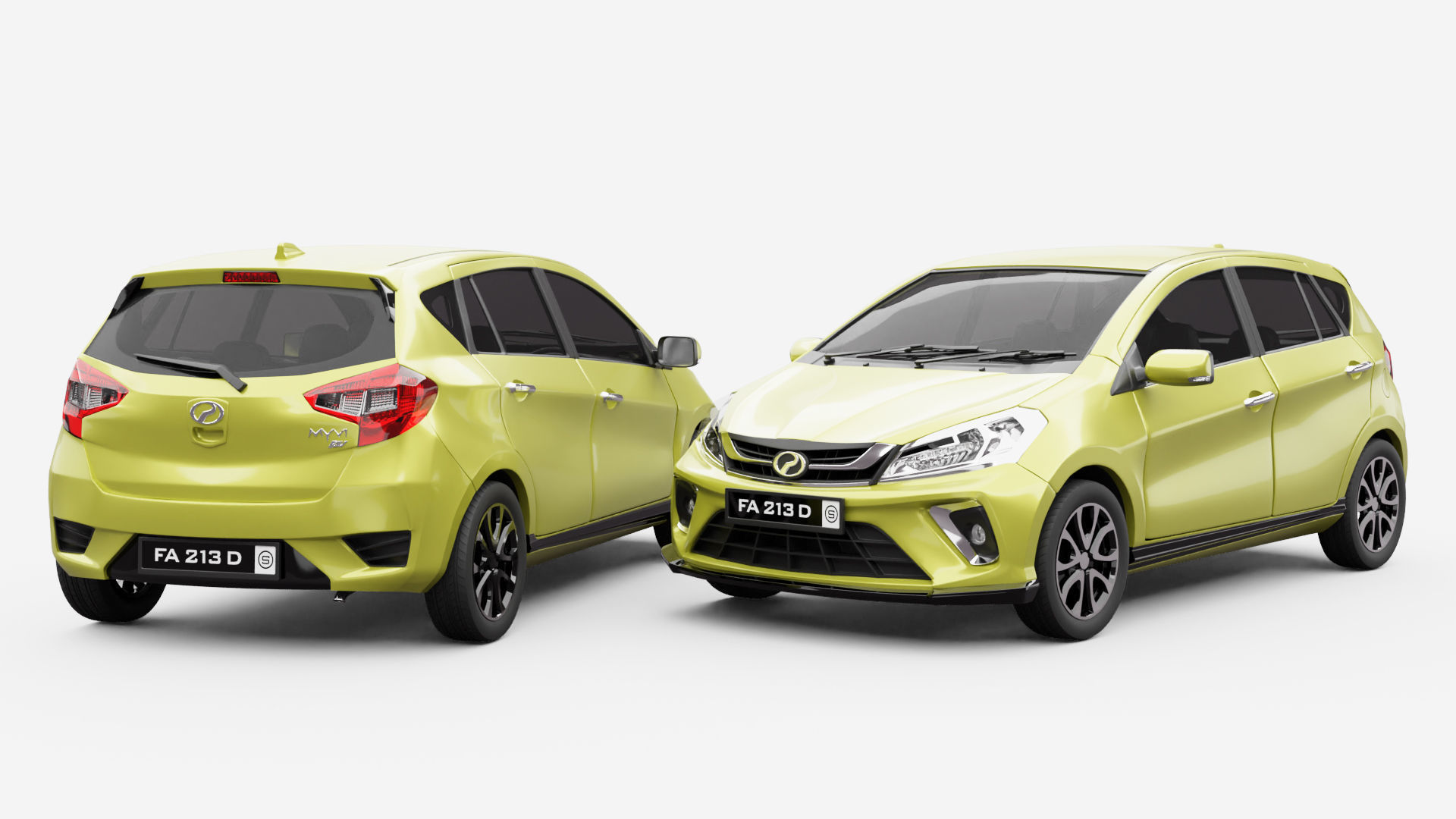 Perodua Myvi G3 3D model_2