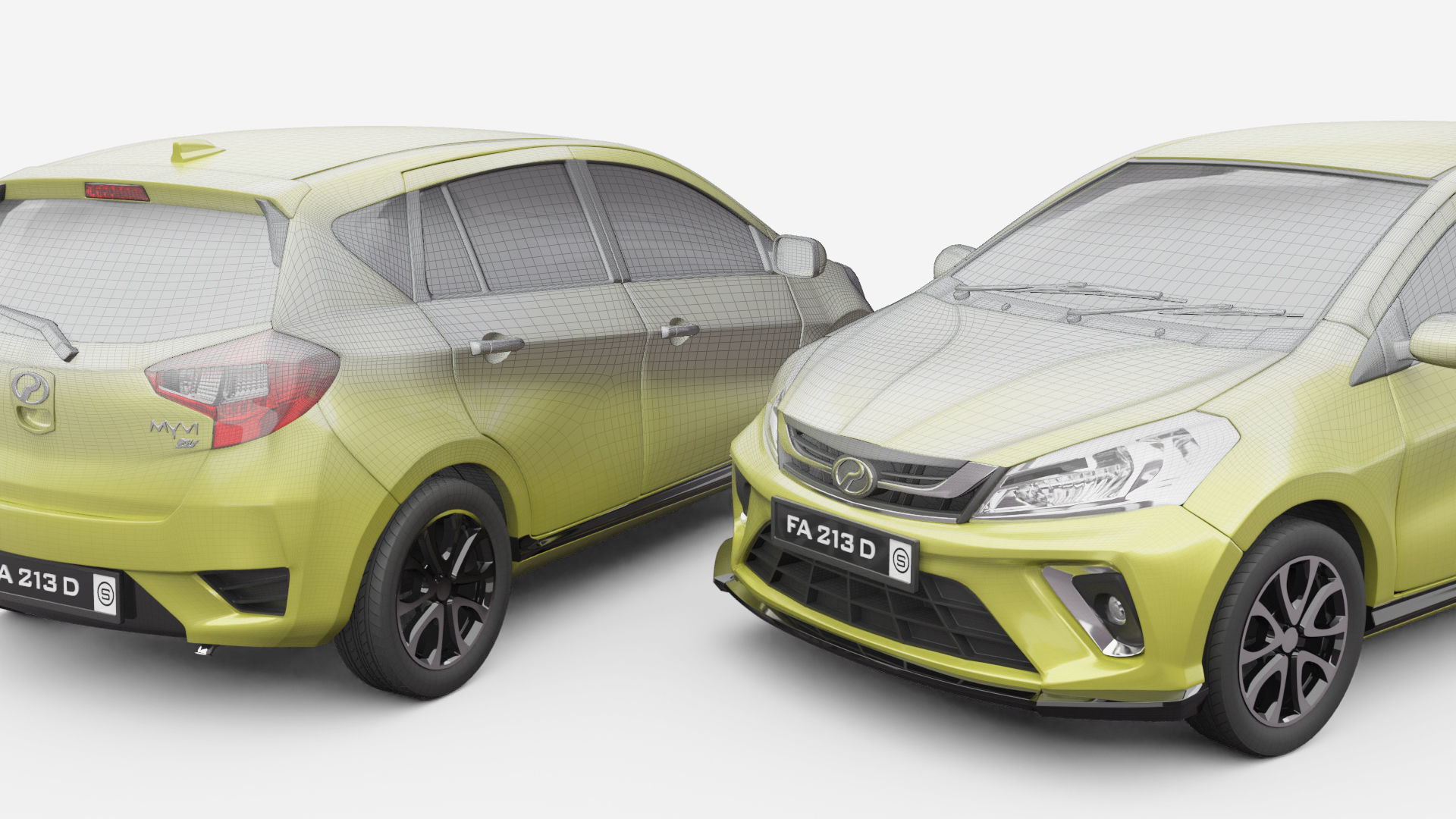 Perodua Myvi G3 3D model_6