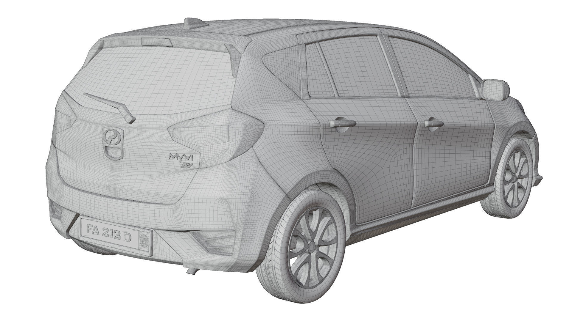 Perodua Myvi G3 3D model_4