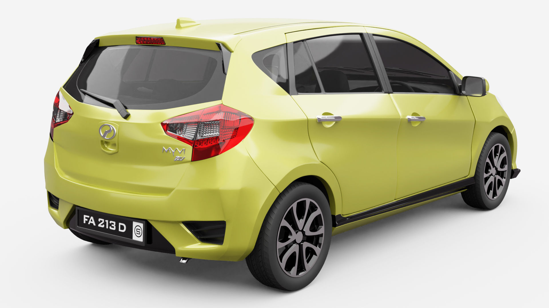 Perodua Myvi G3 3D model_1