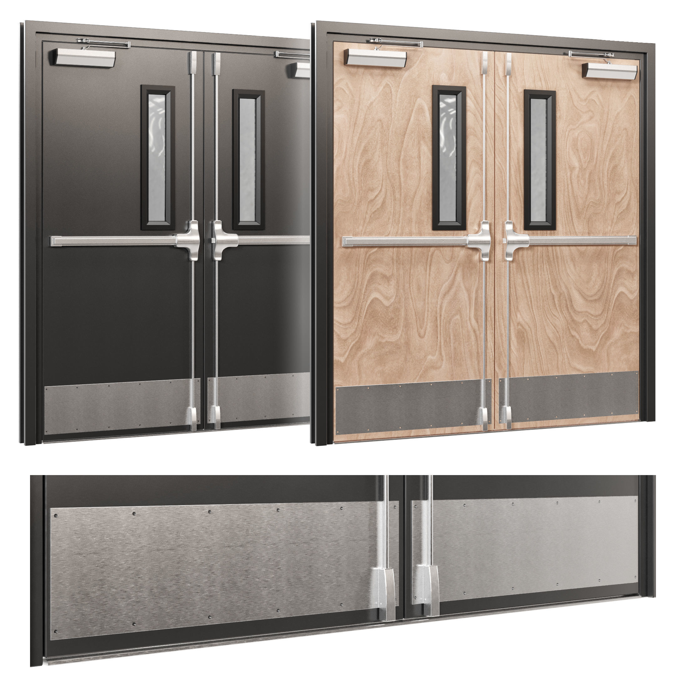 Industrial Doors 2 3D model_1