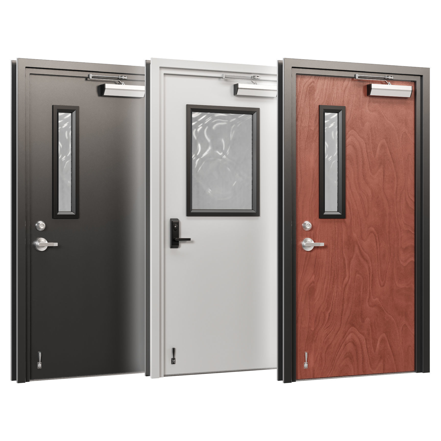 Industrial Doors 2 3D model_2