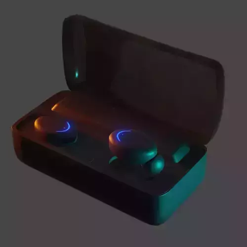 Earbud wireless earphones with charging case