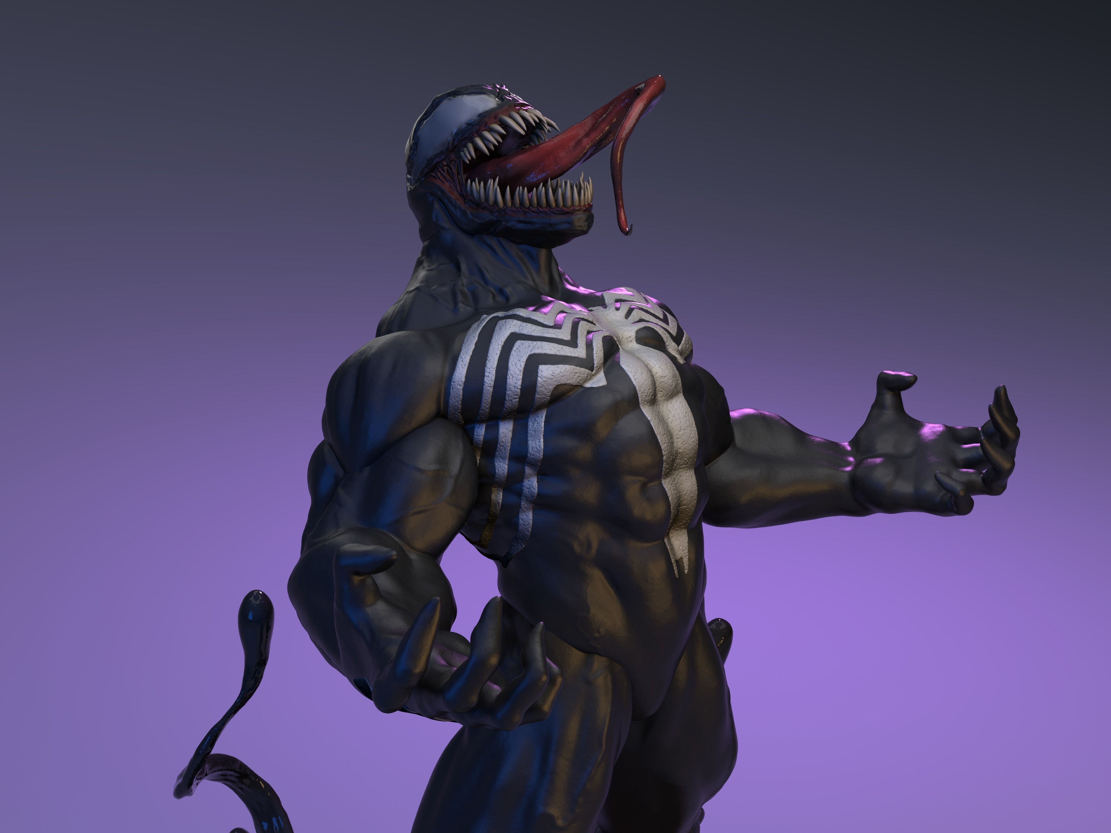 Venom - 3D Print Model statue of 3D print model_2
