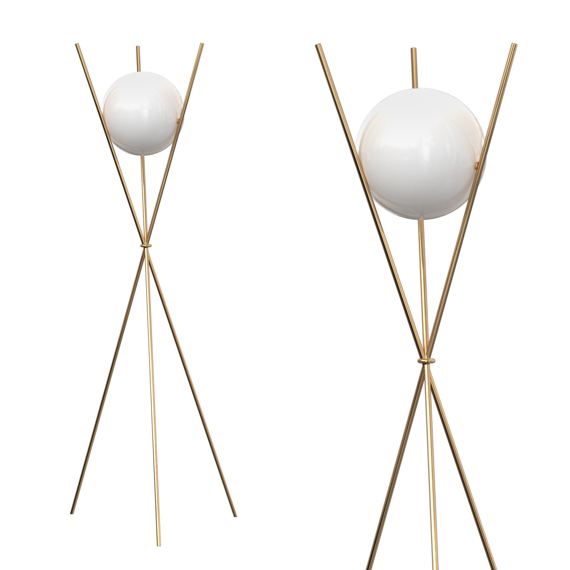 Michael Anastassiades Tree in the Moonlight Floor Lamp 3D model_1