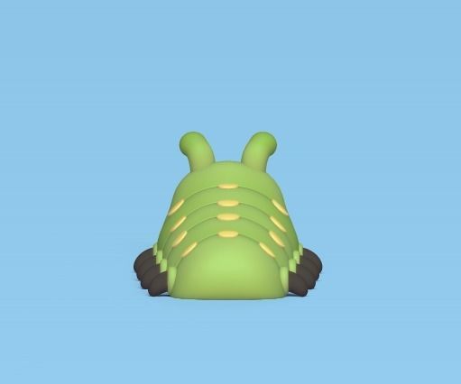Flexi Caterpillar 3D print model_4