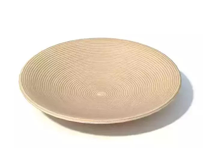 Concave Dish With Concentric Circles