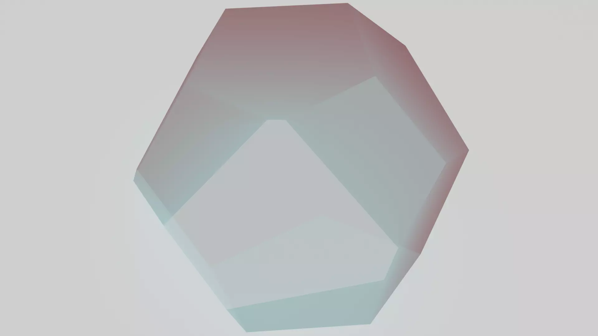 Regular dodecahedron Low-poly 3D model_0