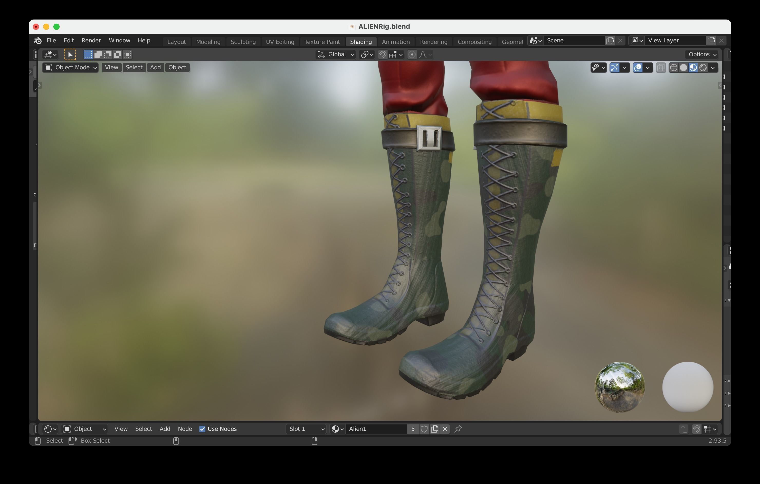 Alien NFT Model with all the source files and textures Low-poly 3D model_8