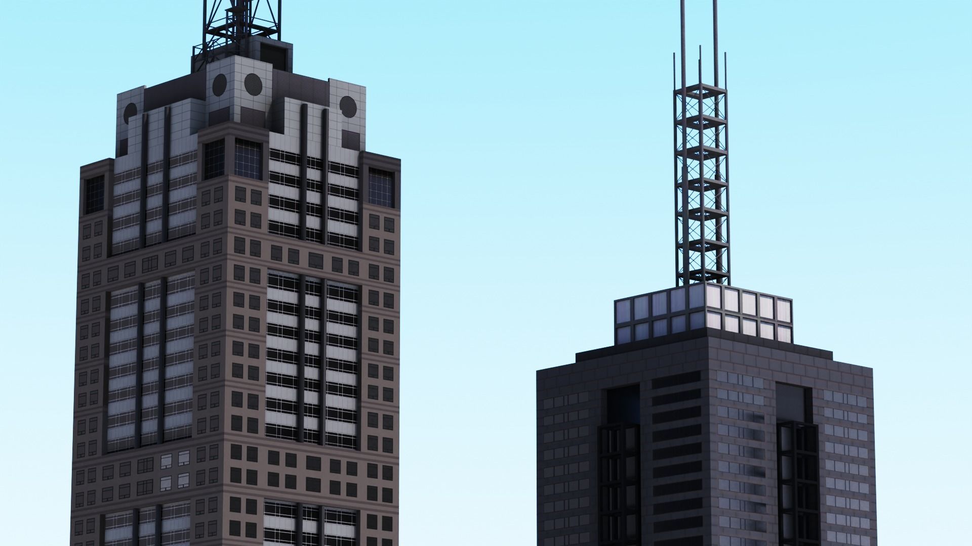 120 and 101 Collins St Buildings  3D Model Collection_4