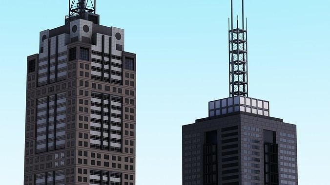 120 and 101 Collins St Buildings  3D Model Pack 5