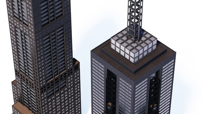 120 and 101 Collins St Buildings  3D Model Pack 3