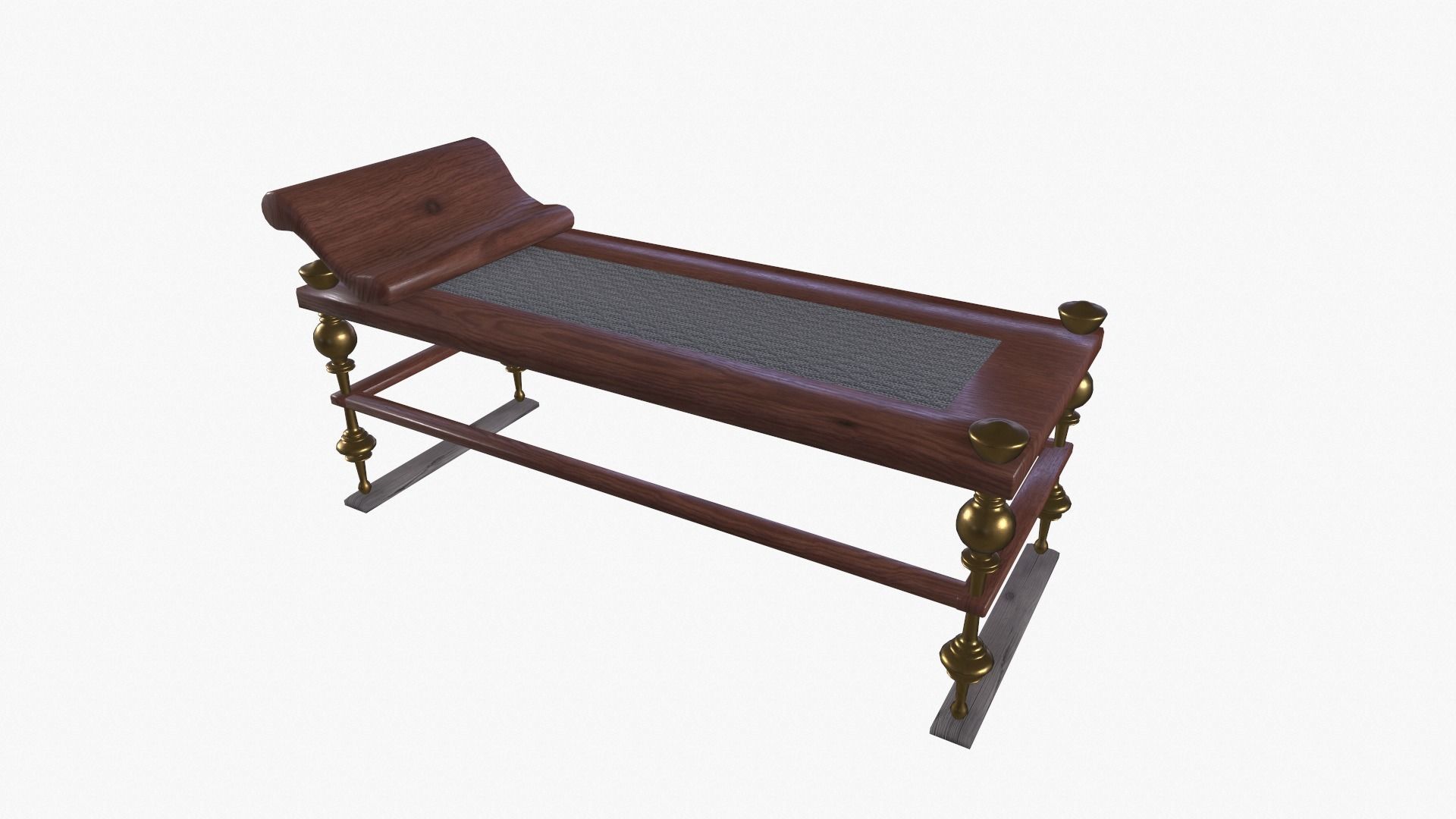 Roman couch pack Low-poly 3D model_9